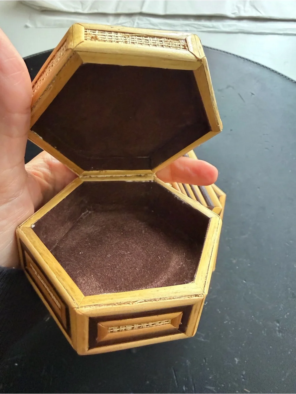 Vintage Boho Stacking Trinket Boxes Set of 3